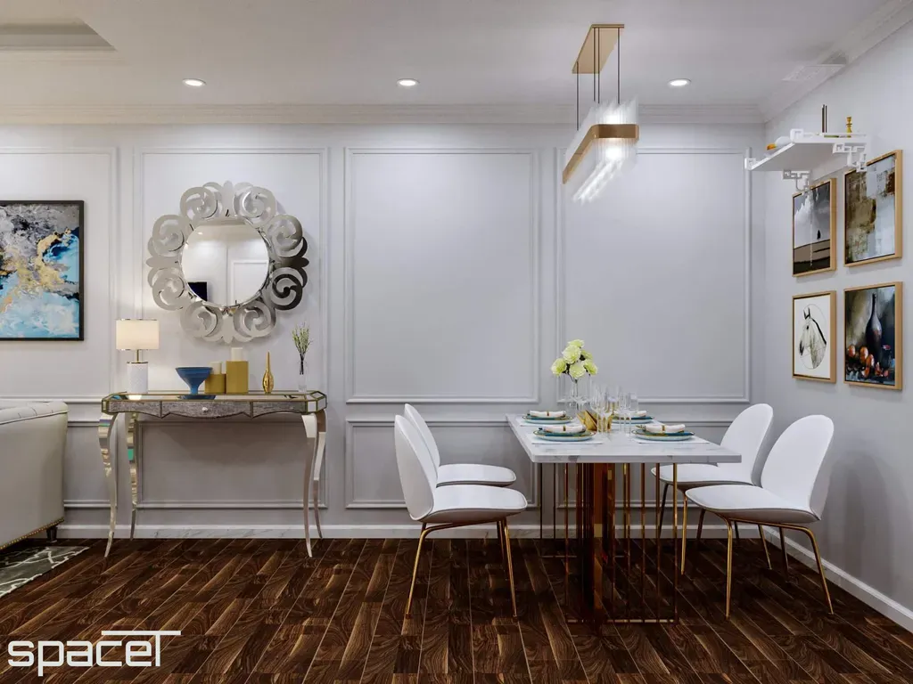 Phòng ăn - Căn hộ Akari City Quận Bình Tân - Phong cách Neo Classic | Space T