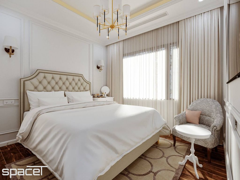 Phòng ngủ - Căn hộ Akari City Quận Bình Tân - Phong cách Neo Classic  | Space T