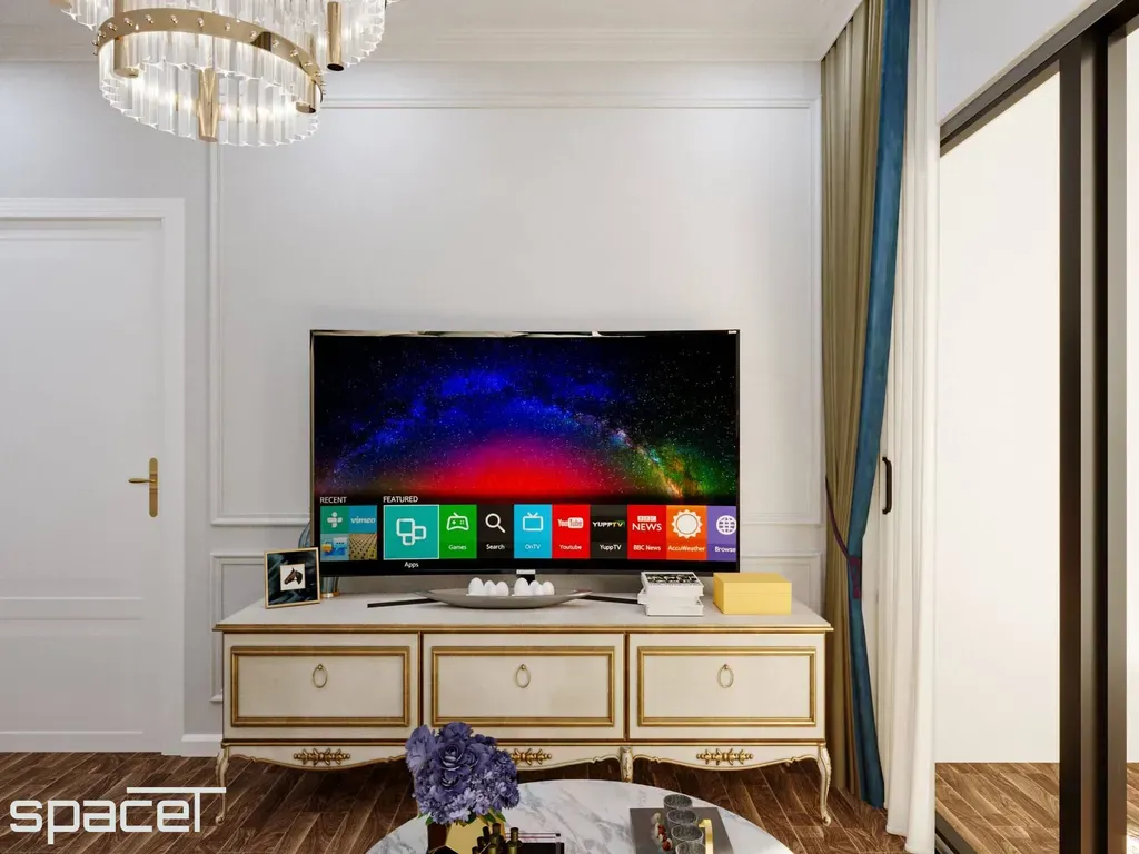 Phòng khách - Căn hộ Akari City Quận Bình Tân - Phong cách Neo Classic | Space T