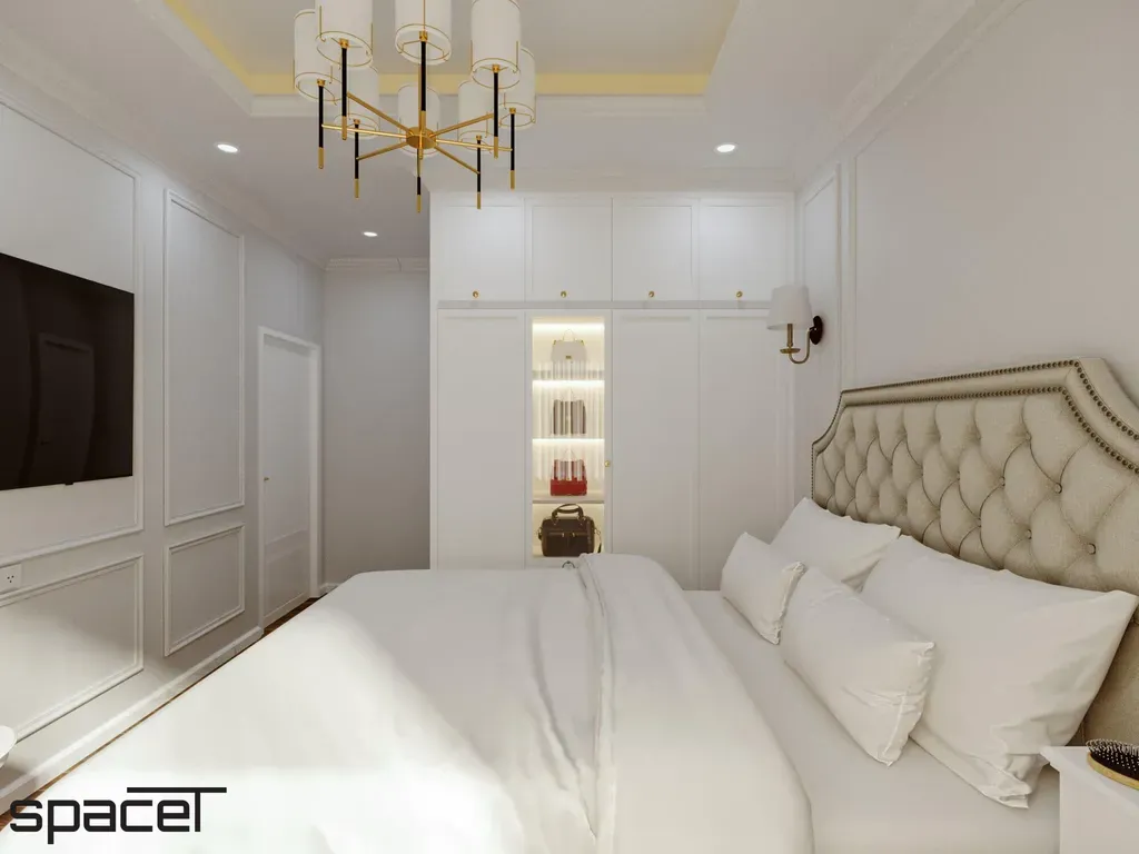Phòng ngủ - Căn hộ Akari City Quận Bình Tân - Phong cách Neo Classic | Space T
