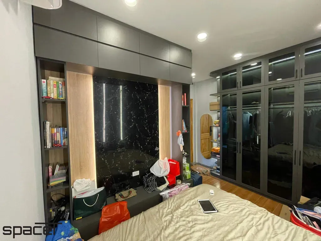 Phòng ngủ - Phòng ngủ Nhà phố Quận 6 - Phong cách Modern | Space T