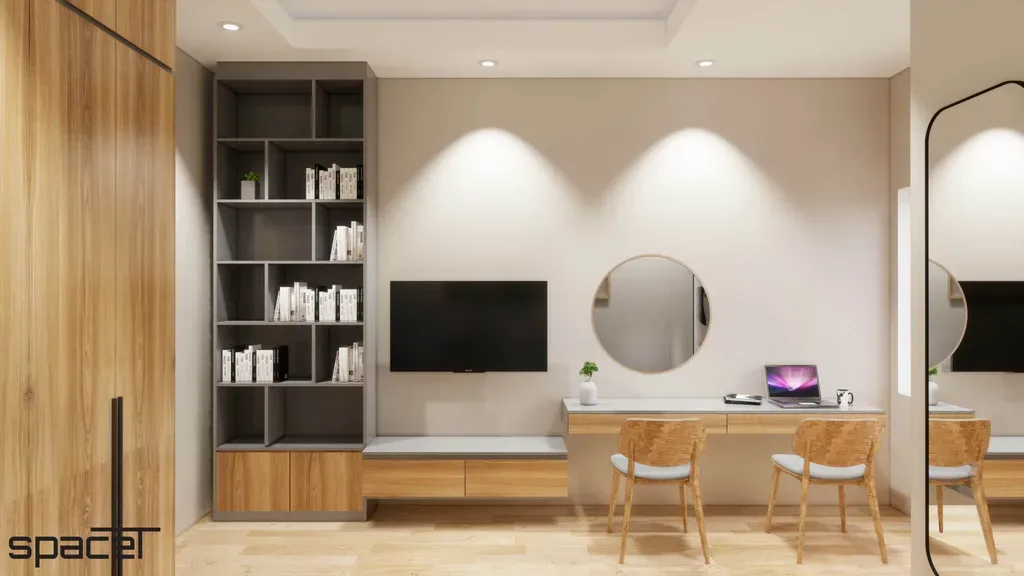 Phòng ngủ - Nhà phố Quận 12 108m2 - Phong cách Modern + Scandinavian | Space T