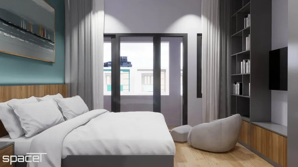 Phòng ngủ - Nhà phố Quận 12 108m2 - Phong cách Modern + Scandinavian | Space T