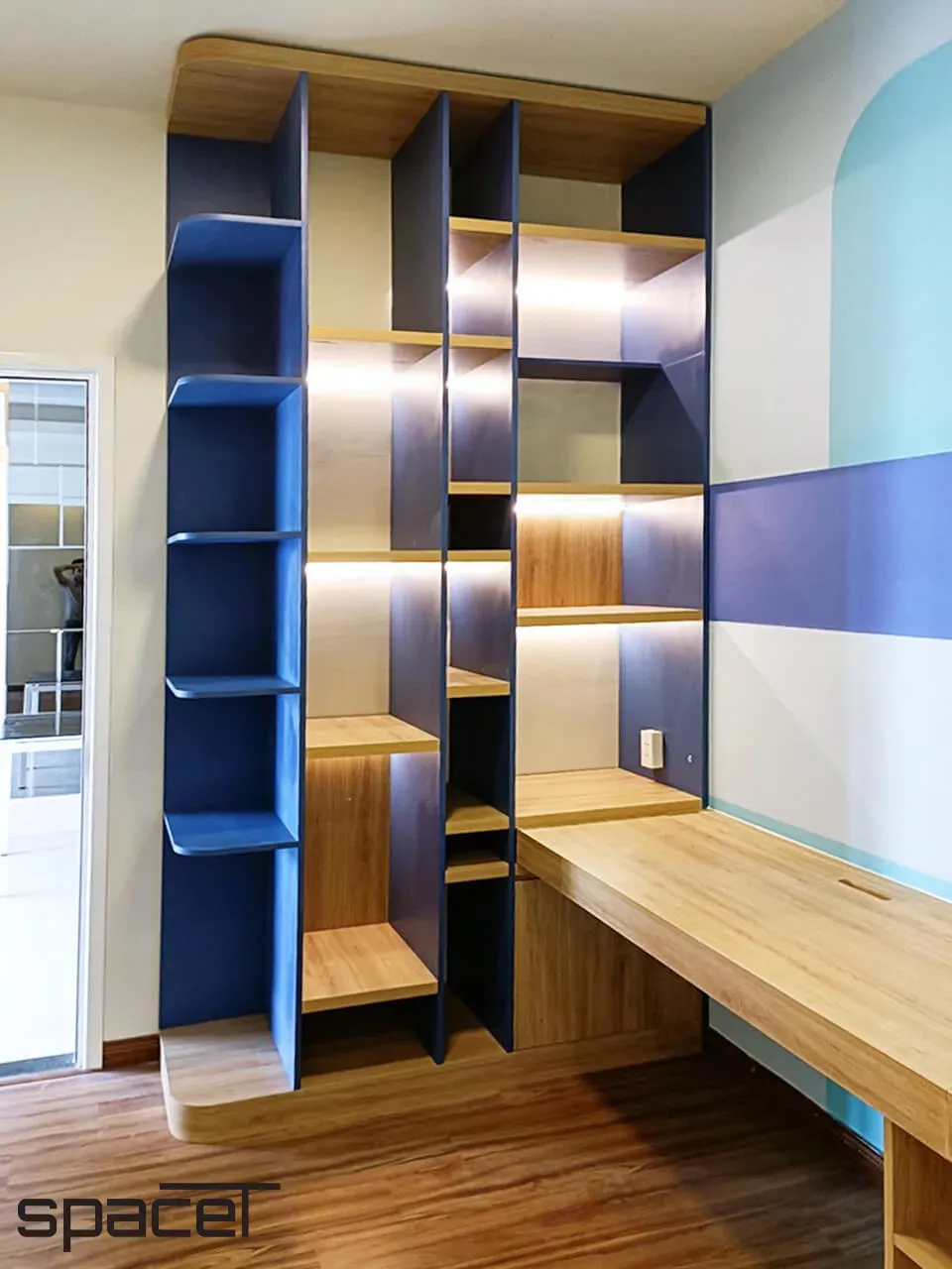 Phòng làm việc - Căn hộ 9 View Quận 9 - Phong cách Color Block | Space T