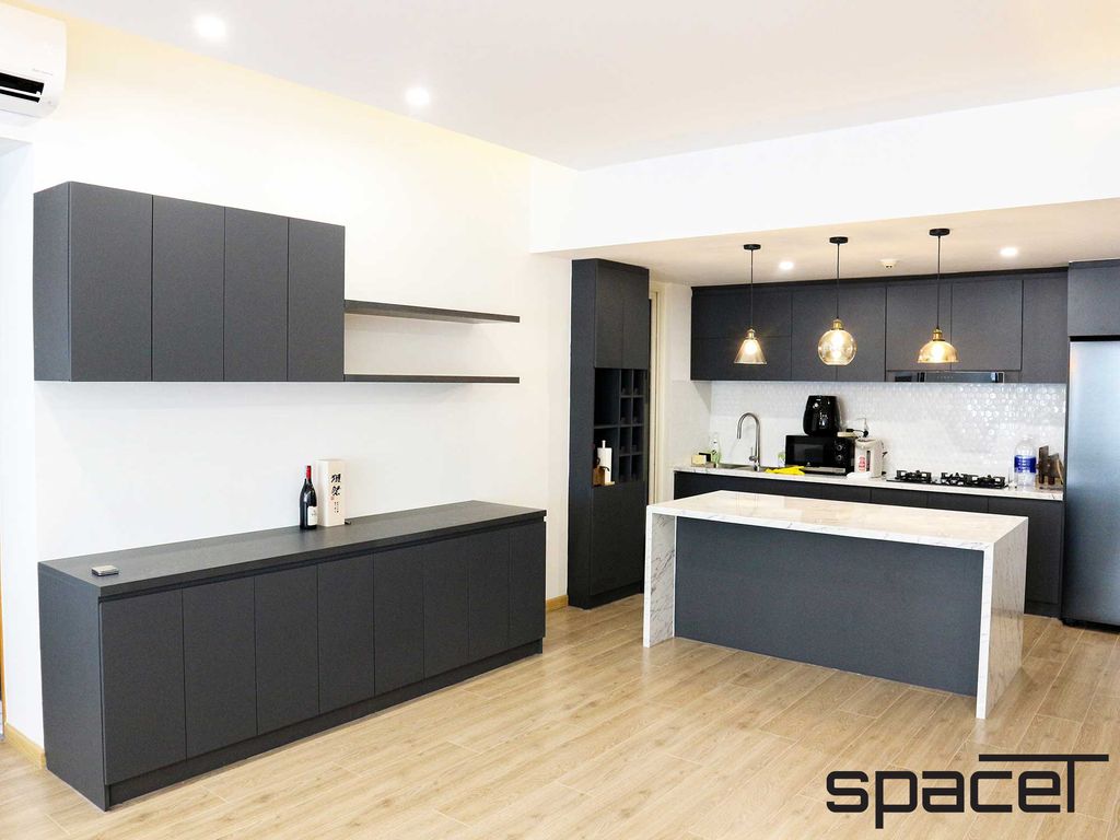 Phòng bếp - Căn hộ Saigon Pearl 3PN - Phong cách Minimalist + Modern  | Space T