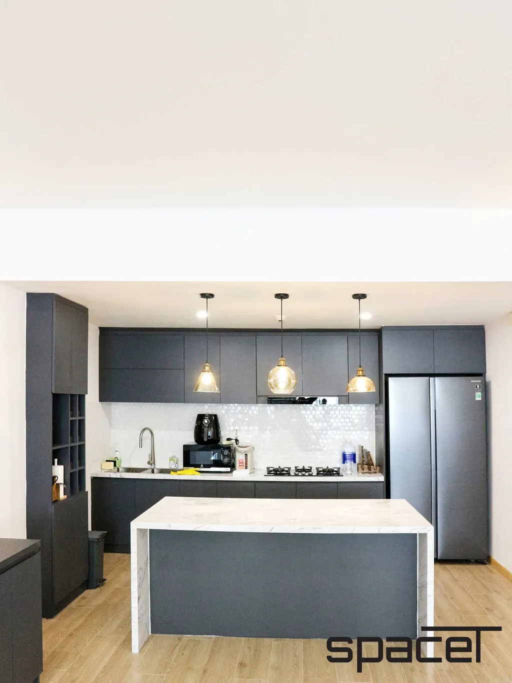 Phòng bếp - Căn hộ Saigon Pearl 3PN - Phong cách Minimalist + Modern | Space T