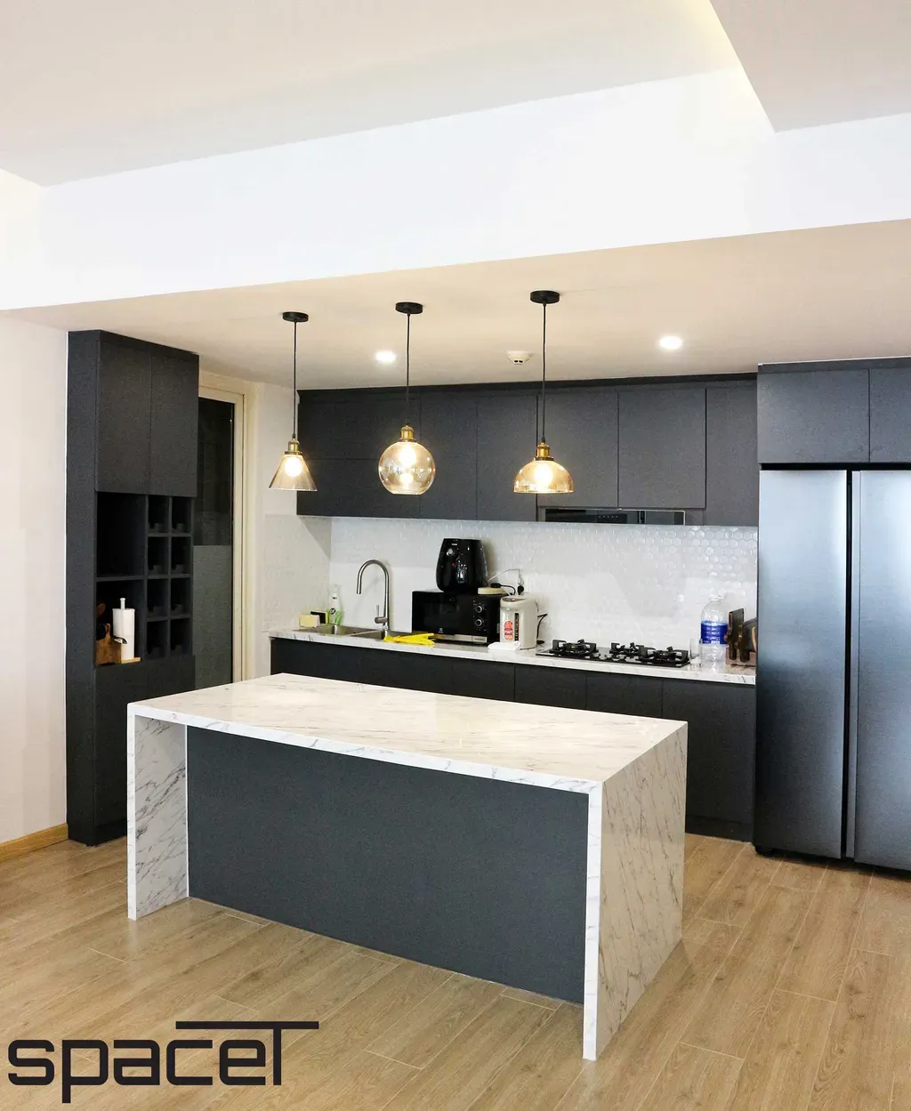 Phòng bếp - Căn hộ Saigon Pearl 3PN - Phong cách Minimalist + Modern | Space T