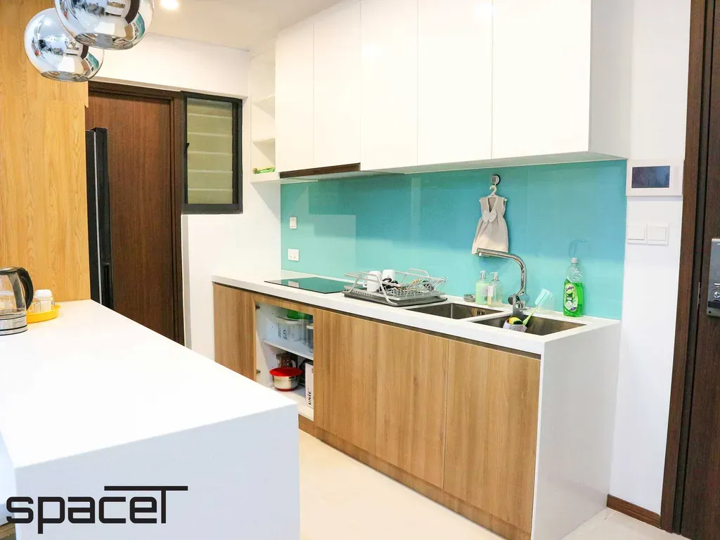 Phòng bếp - Căn hộ One Verandah 2PN - Phong cách Scandinavian + Modern | Space T