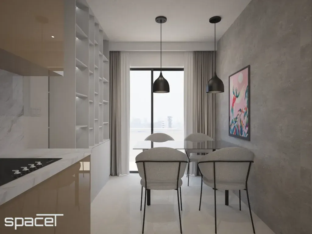 Phòng ăn - Căn hộ Kingdom 101 1PN 60m2 - Phong cách Modern | Space T