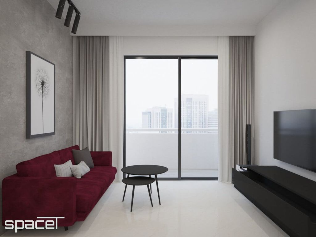 Phòng khách - Căn hộ Kingdom 101 1PN 60m2 - Phong cách Modern  | Space T