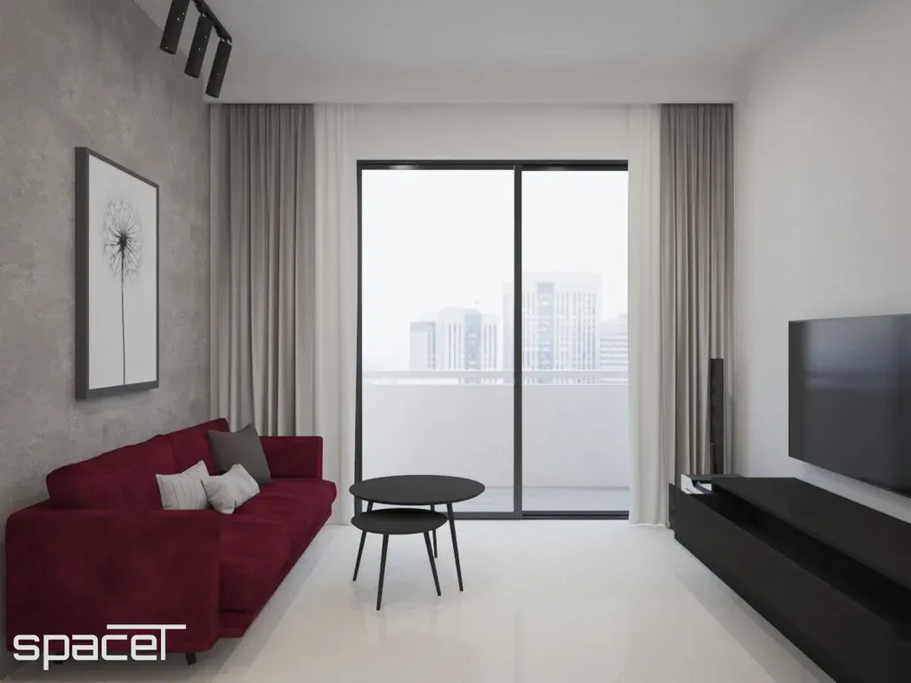 Phòng khách - Căn hộ Kingdom 101 1PN 60m2 - Phong cách Modern | Space T