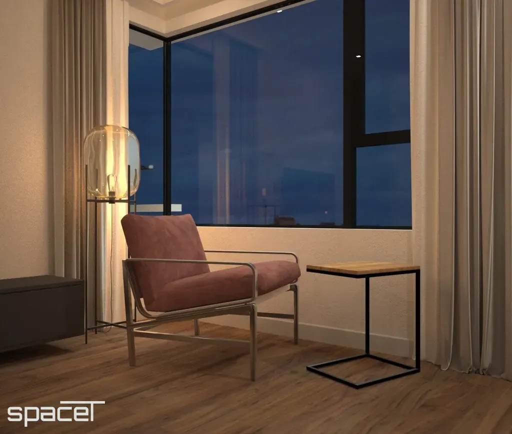 Phòng ngủ - Căn hộ Kingdom 101 1PN 60m2 - Phong cách Modern | Space T