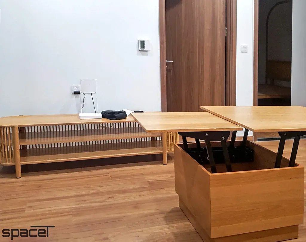 Phòng khách - Căn hộ Eco Green Quận 7 - Phong cách Japandi | Space T