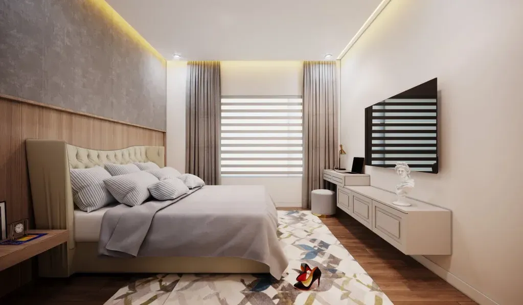 Phòng ngủ - Căn hộ Compass One Bình Dương 70m2 - Phong cách Neo Classic | Space T