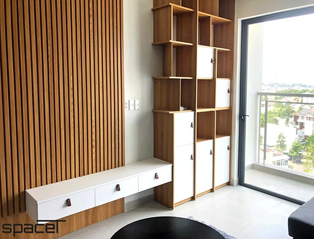 Phòng khách - Căn hộ Compass One 2PN - Phong cách Modern | Space T