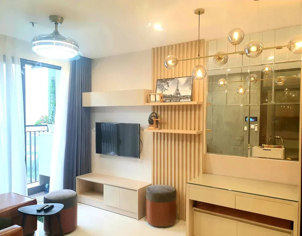 Phòng khách - Căn hộ Vinhomes Grand Park Quận 9 - Phong cách Modern | Space T