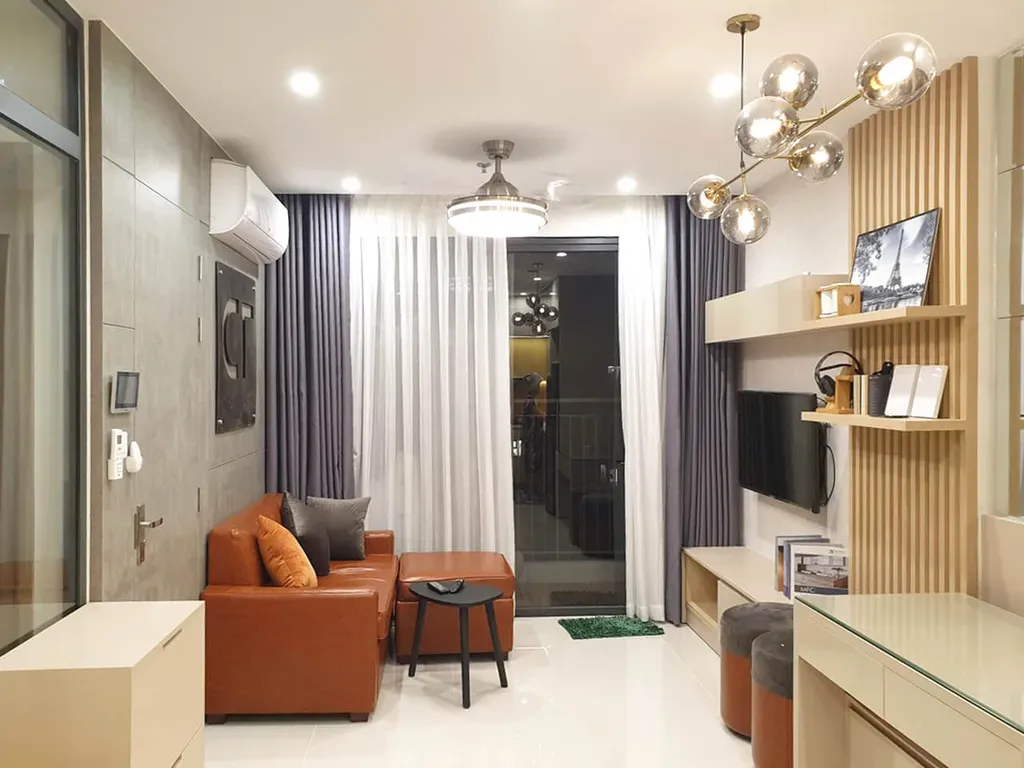 Phòng khách - Căn hộ Vinhomes Grand Park Quận 9 - Phong cách Modern | Space T