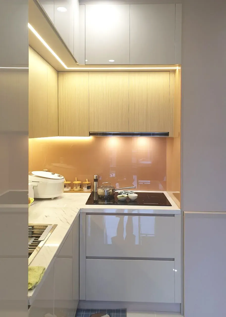 Phòng bếp - Căn hộ Vinhomes Grand Park Quận 9 - Phong cách Modern | Space T