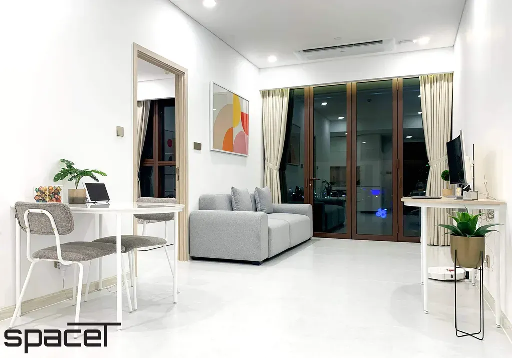Phòng khách, Phòng ăn - Căn hộ The Metropole Thủ Thiêm - Phong cách Minimalist | Space T