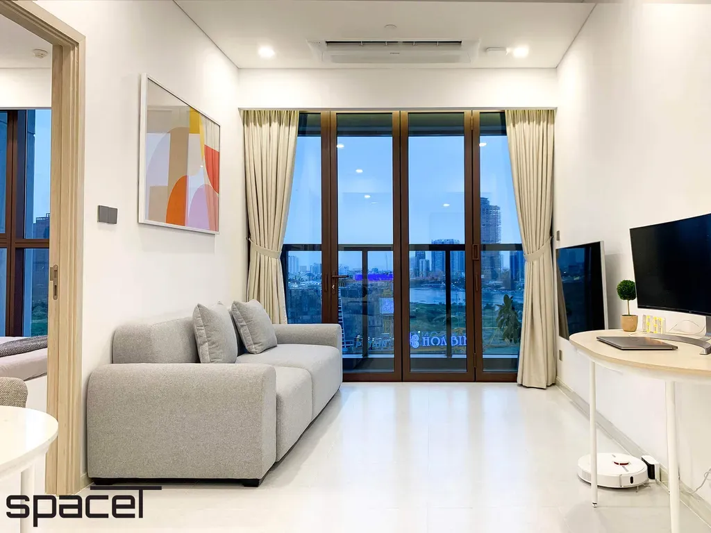 Phòng khách - Căn hộ The Metropole Thủ Thiêm - Phong cách Minimalist | Space T