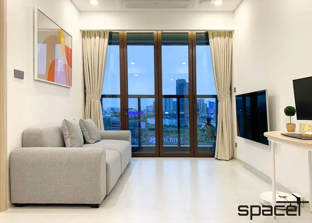 Phòng khách - Căn hộ The Metropole Thủ Thiêm - Phong cách Minimalist | Space T