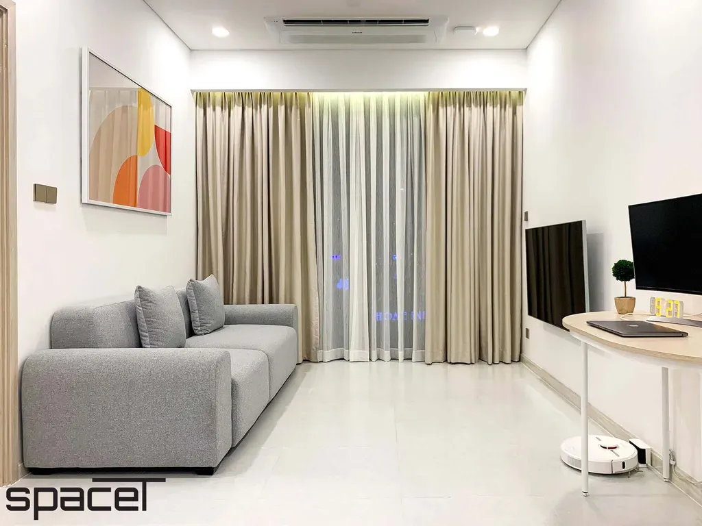 Phòng khách - Căn hộ The Metropole Thủ Thiêm - Phong cách Minimalist | Space T