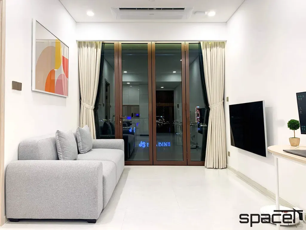 Phòng khách - Căn hộ The Metropole Thủ Thiêm - Phong cách Minimalist | Space T