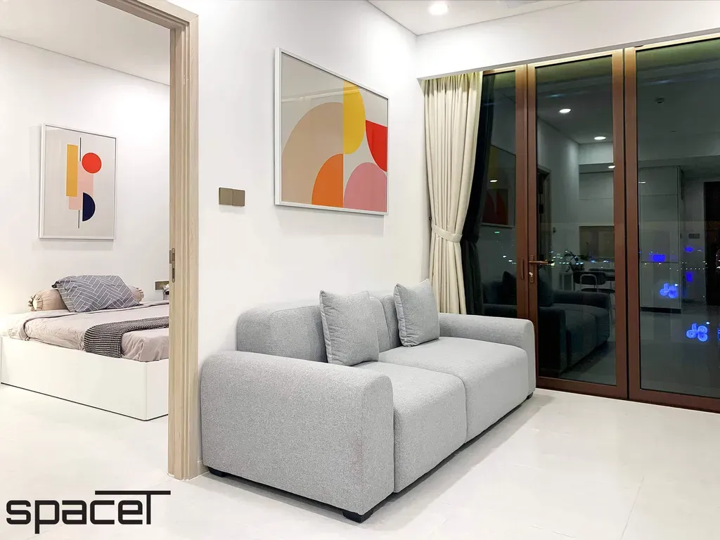 Phòng khách - Căn hộ The Metropole Thủ Thiêm - Phong cách Minimalist | Space T