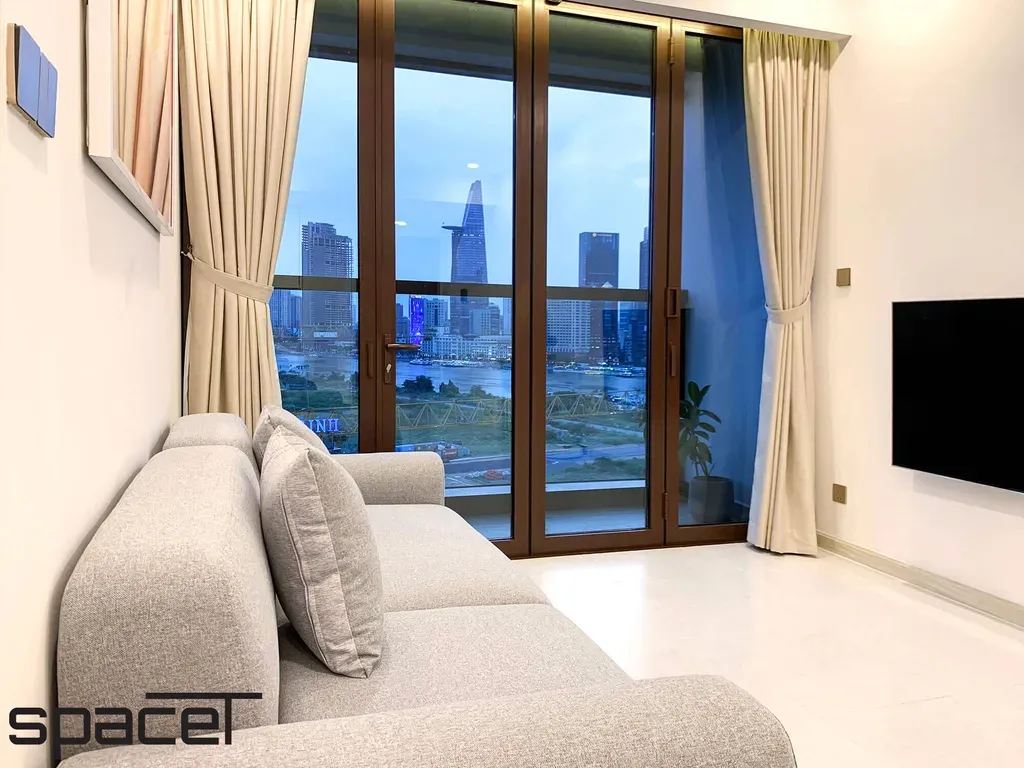 Phòng khách - Căn hộ The Metropole Thủ Thiêm - Phong cách Minimalist | Space T
