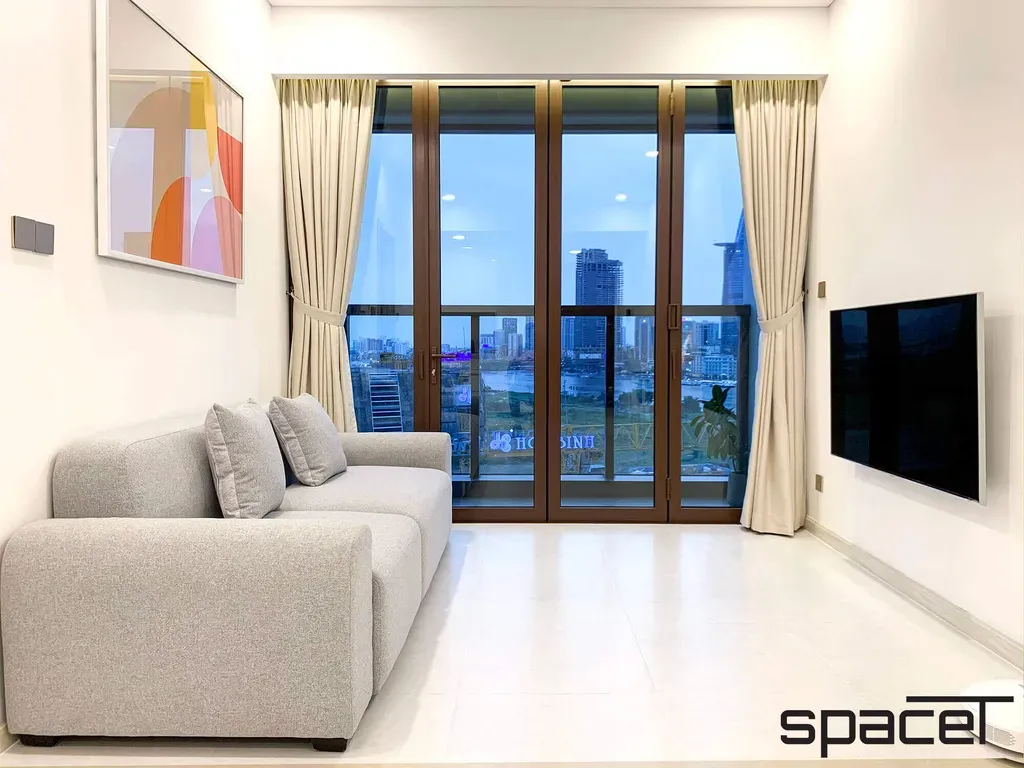 Phòng khách - Căn hộ The Metropole Thủ Thiêm - Phong cách Minimalist | Space T