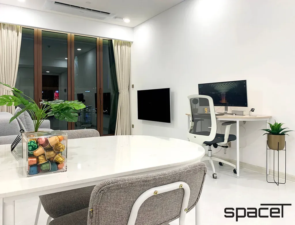 Phòng ăn, Phòng làm việc - Căn hộ The Metropole Thủ Thiêm - Phong cách Minimalist | Space T