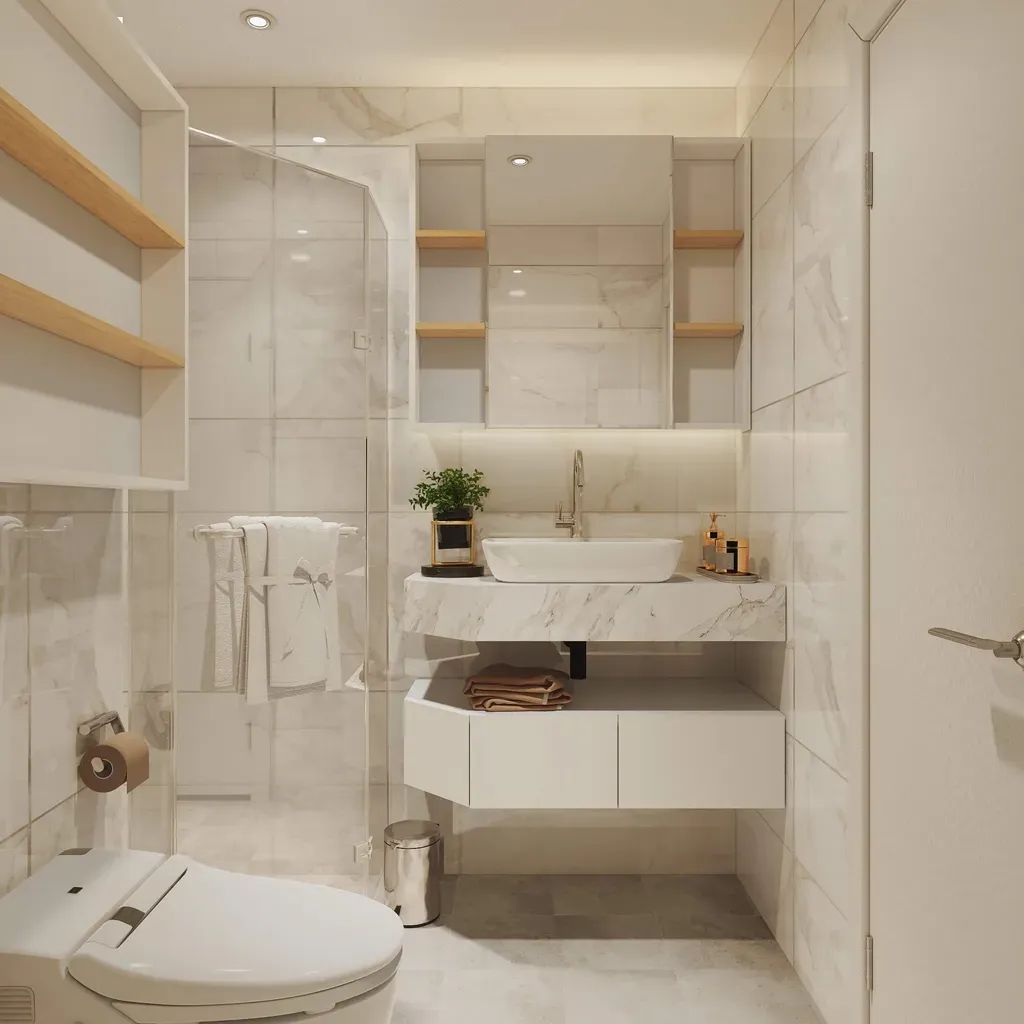 Phòng tắm - Căn hộ Man Thiện C5 Quận 9 - Phong cách Scandinavian | Space T