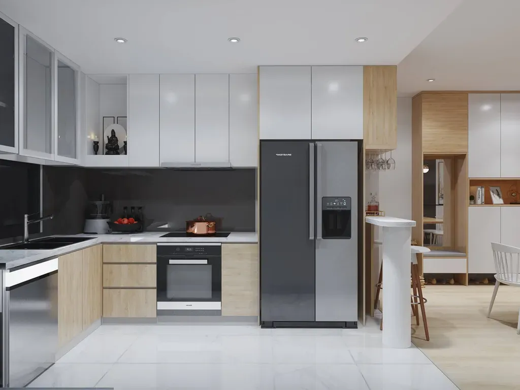 Phòng bếp - Căn hộ Man Thiện C5 Quận 9 - Phong cách Scandinavian | Space T