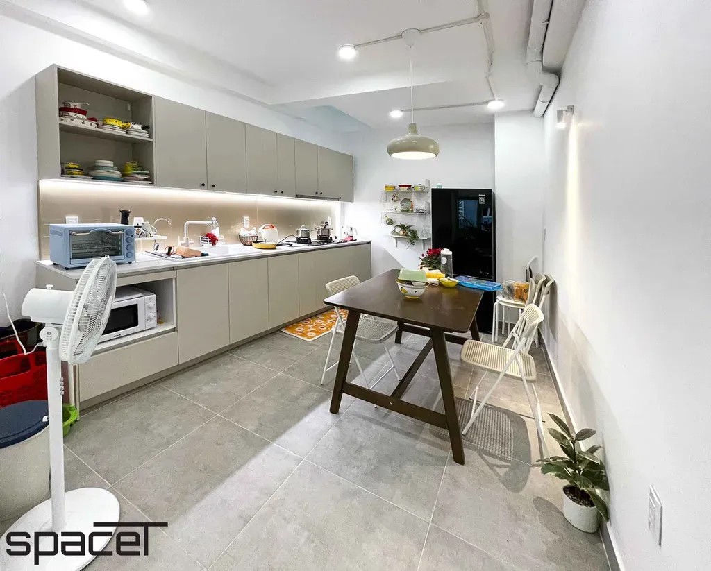 Phòng bếp, Phòng ăn - Nhà phố Xô Viết Nghệ Tĩnh Quận Bình Thạnh - Phong cách Modern | Space T