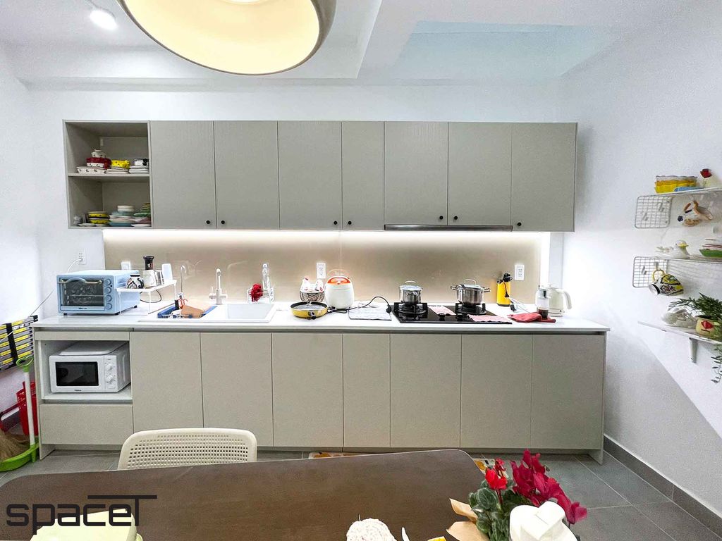 Phòng bếp - Nhà phố Xô Viết Nghệ Tĩnh Quận Bình Thạnh - Phong cách Modern  | Space T