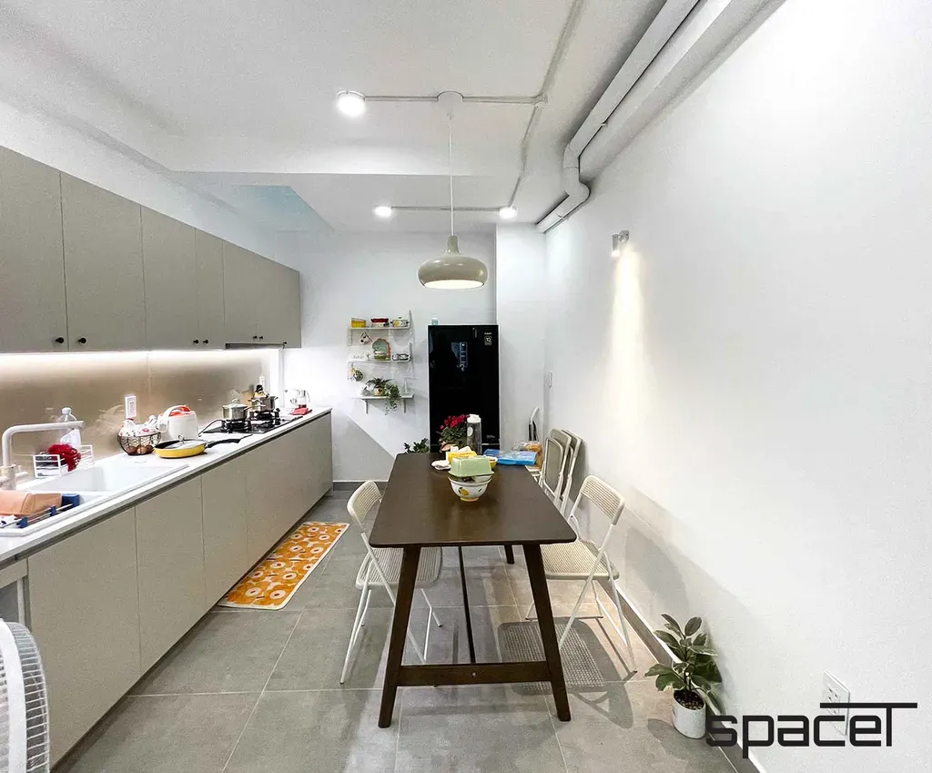Phòng bếp, Phòng ăn - Nhà phố Xô Viết Nghệ Tĩnh Quận Bình Thạnh - Phong cách Modern | Space T