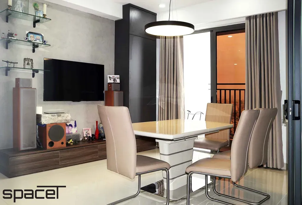 Phòng ăn - Căn hộ Newton Residence Phú Nhuận - Phong cách Modern | Space T