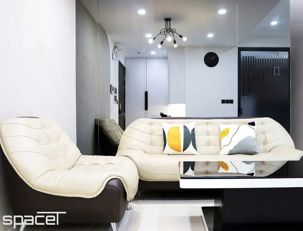 Phòng khách - Căn hộ Newton Residence Phú Nhuận - Phong cách Modern | Space T