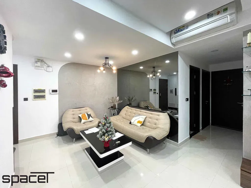 Phòng khách - Căn hộ Newton Residence Phú Nhuận - Phong cách Modern | Space T