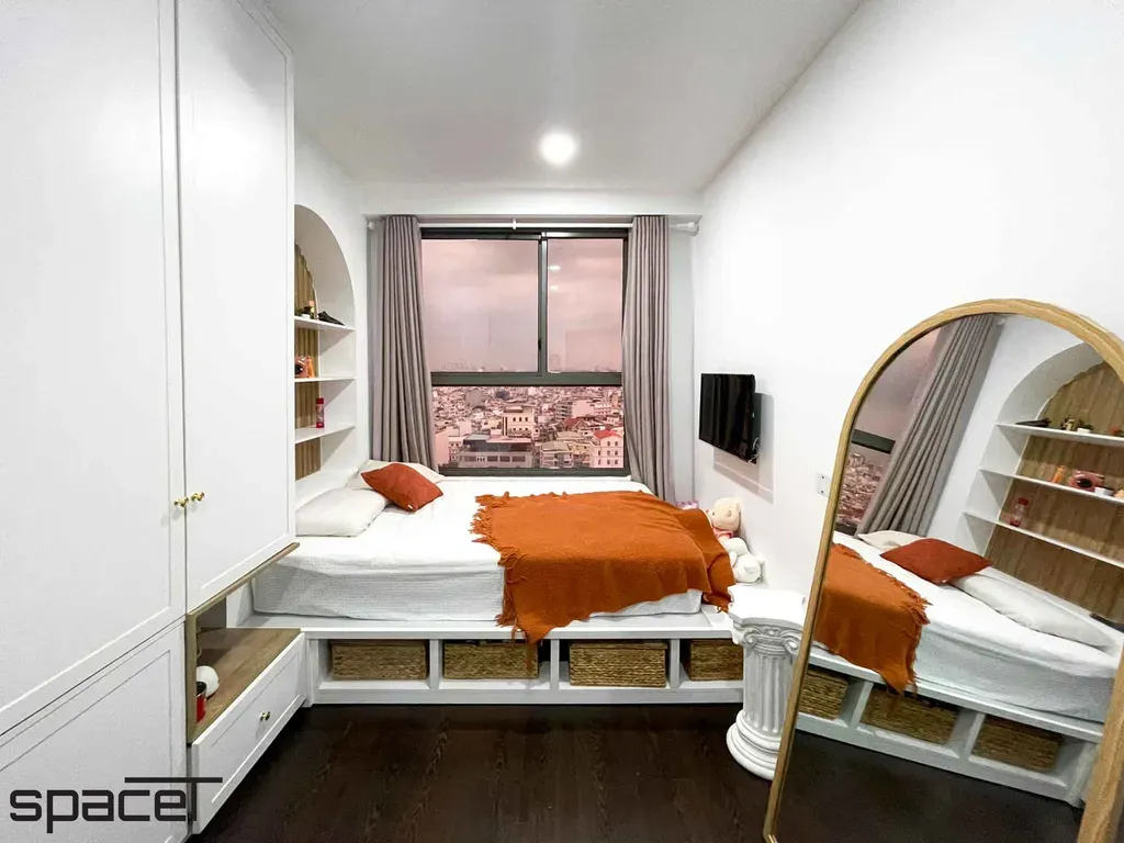 Phòng ngủ - Căn hộ Newton Residence Phú Nhuận - Phong cách Modern | Space T