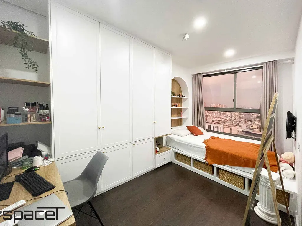 Phòng ngủ - Căn hộ Newton Residence Phú Nhuận - Phong cách Modern | Space T