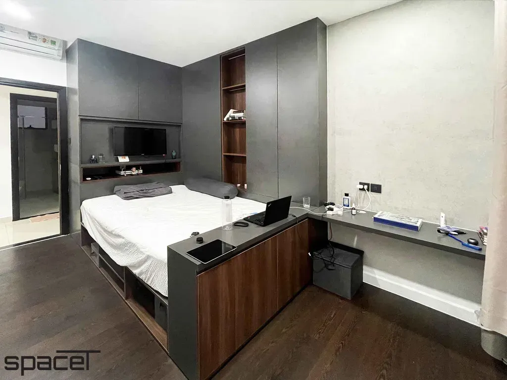 Phòng ngủ - Căn hộ Newton Residence Phú Nhuận - Phong cách Modern | Space T