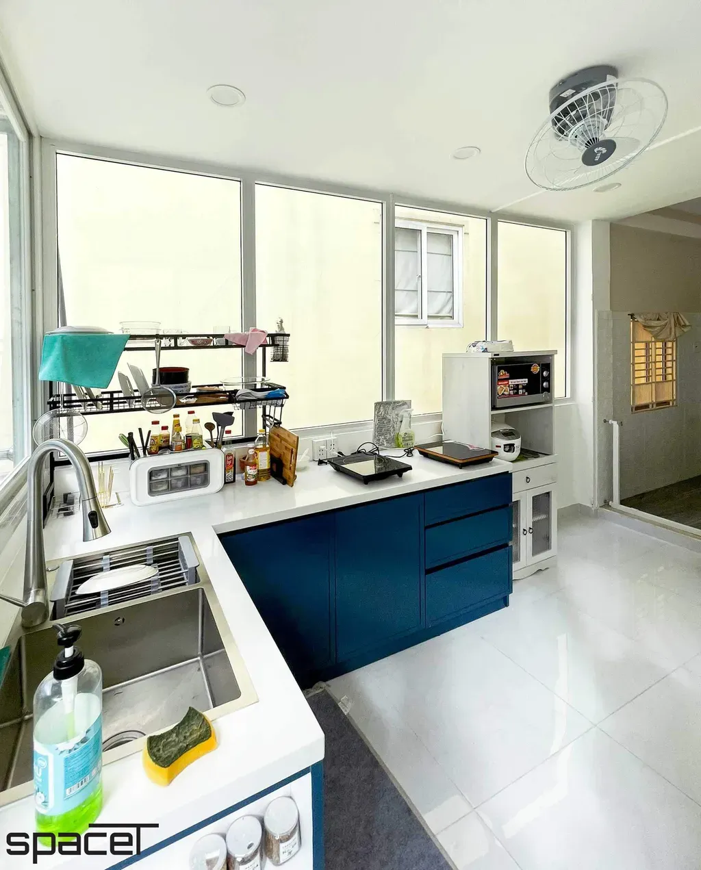 Phòng bếp - Nhà phố Lãnh Binh Thăng Quận 11 - Phong cách Modern | Space T