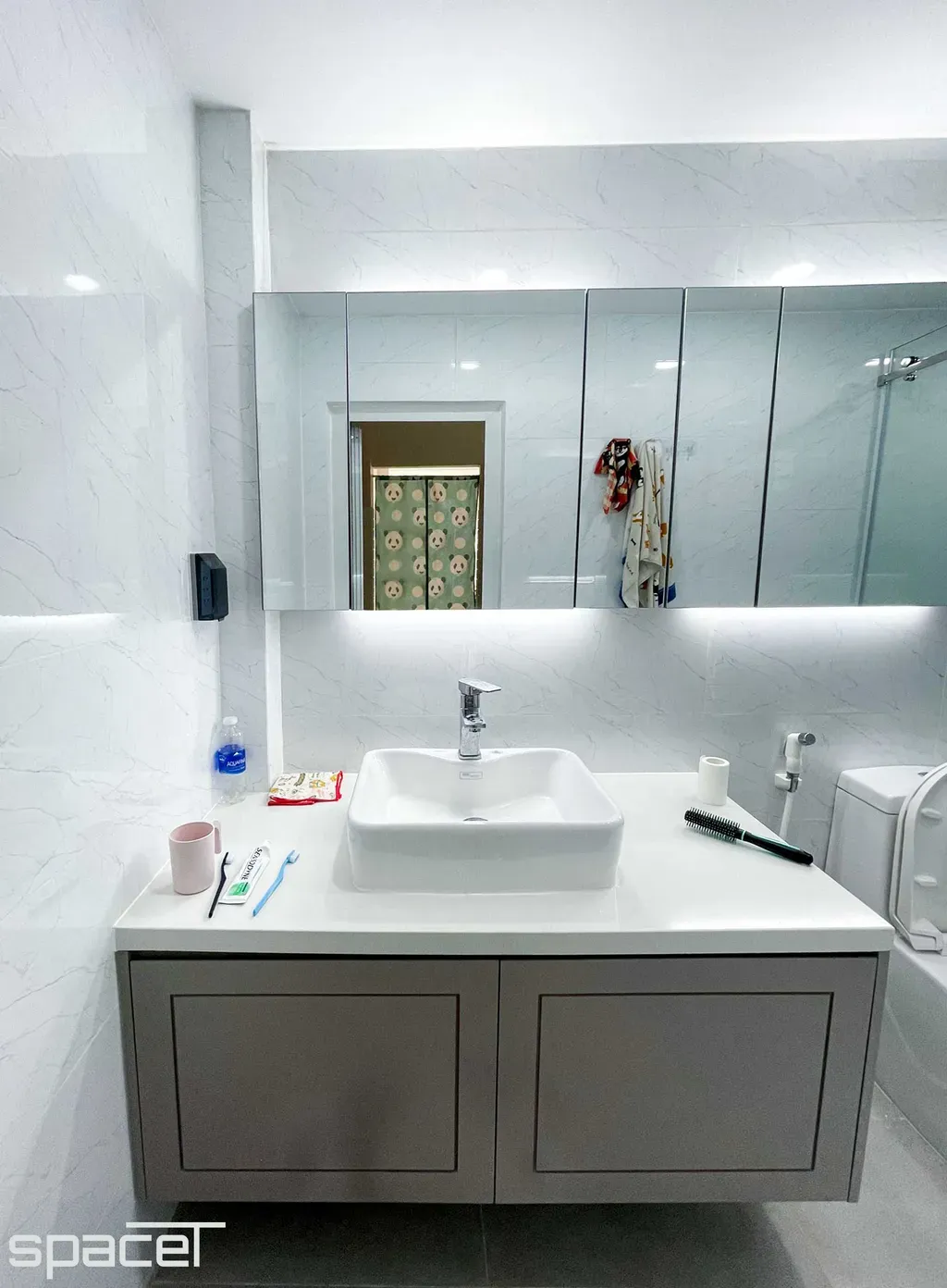 Phòng tắm - Nhà phố Lãnh Binh Thăng Quận 11 - Phong cách Modern | Space T