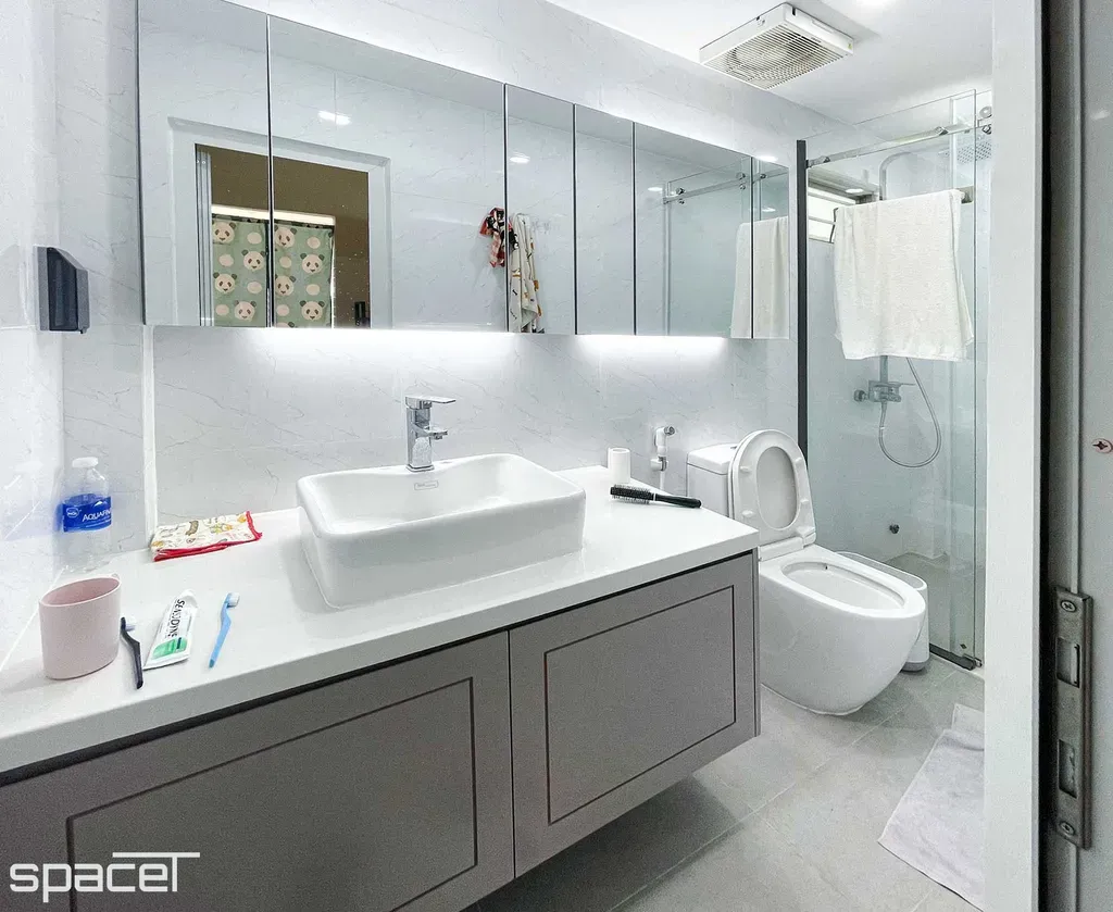 Phòng tắm - Nhà phố Lãnh Binh Thăng Quận 11 - Phong cách Modern | Space T