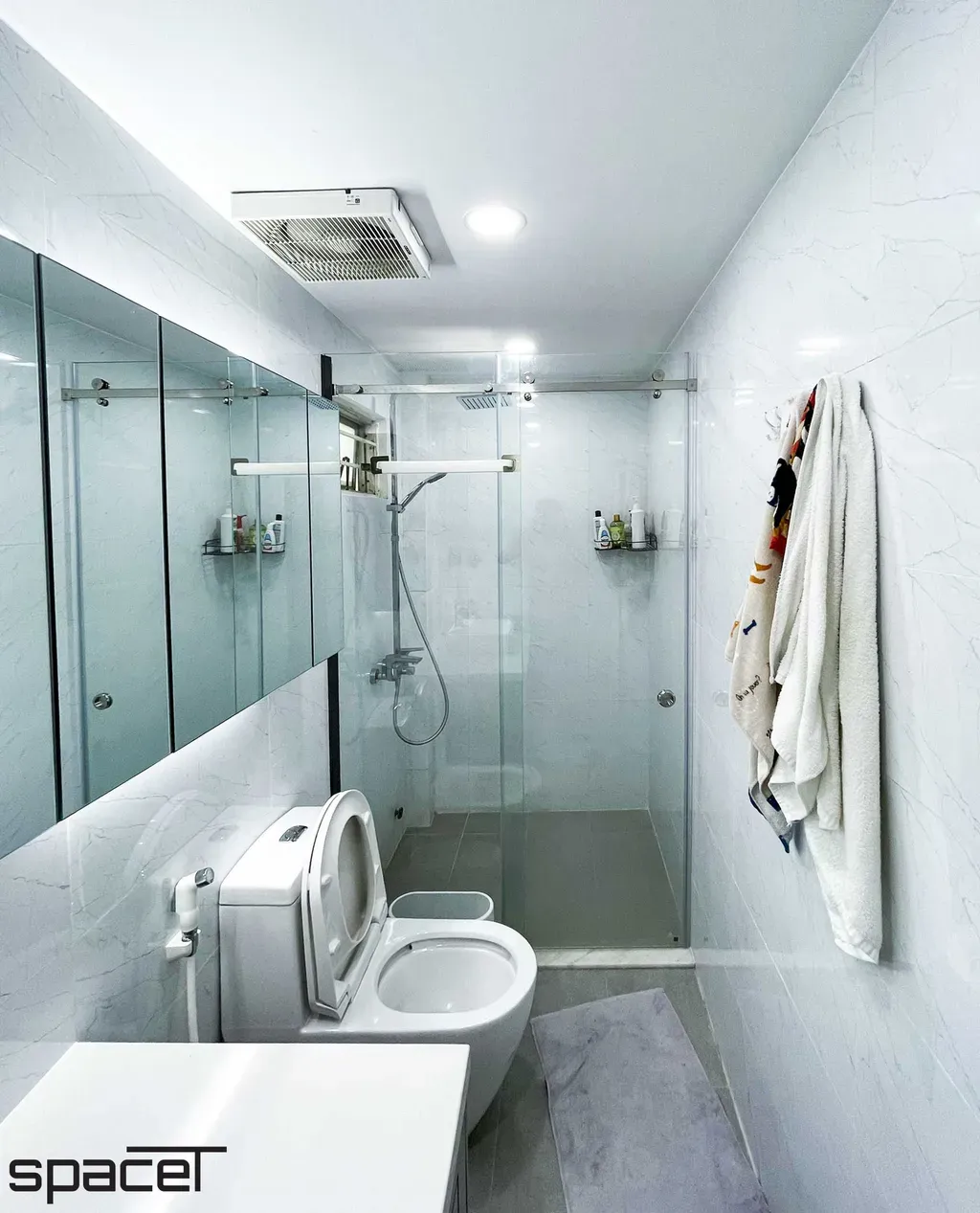 Phòng tắm - Nhà phố Lãnh Binh Thăng Quận 11 - Phong cách Modern | Space T