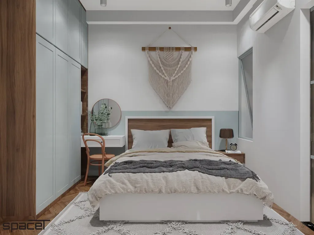 Phòng ngủ - Nhà phố Xô Viết Nghệ Tĩnh - Phong cách Color Block + Scandinavian | Space T