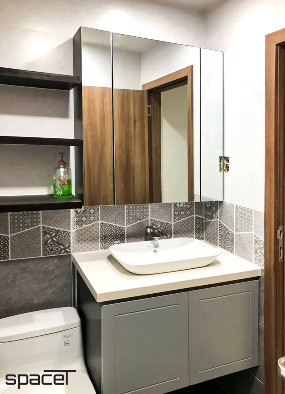 Phòng tắm - Căn hộ Centana Quận 2 - Phong cách Color Block + Scandinavian | Space T