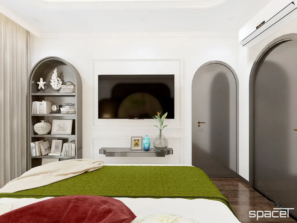 Phòng ngủ - Nhà phố Takara Residence Bình Dương - Phong cách Indochine | Space T