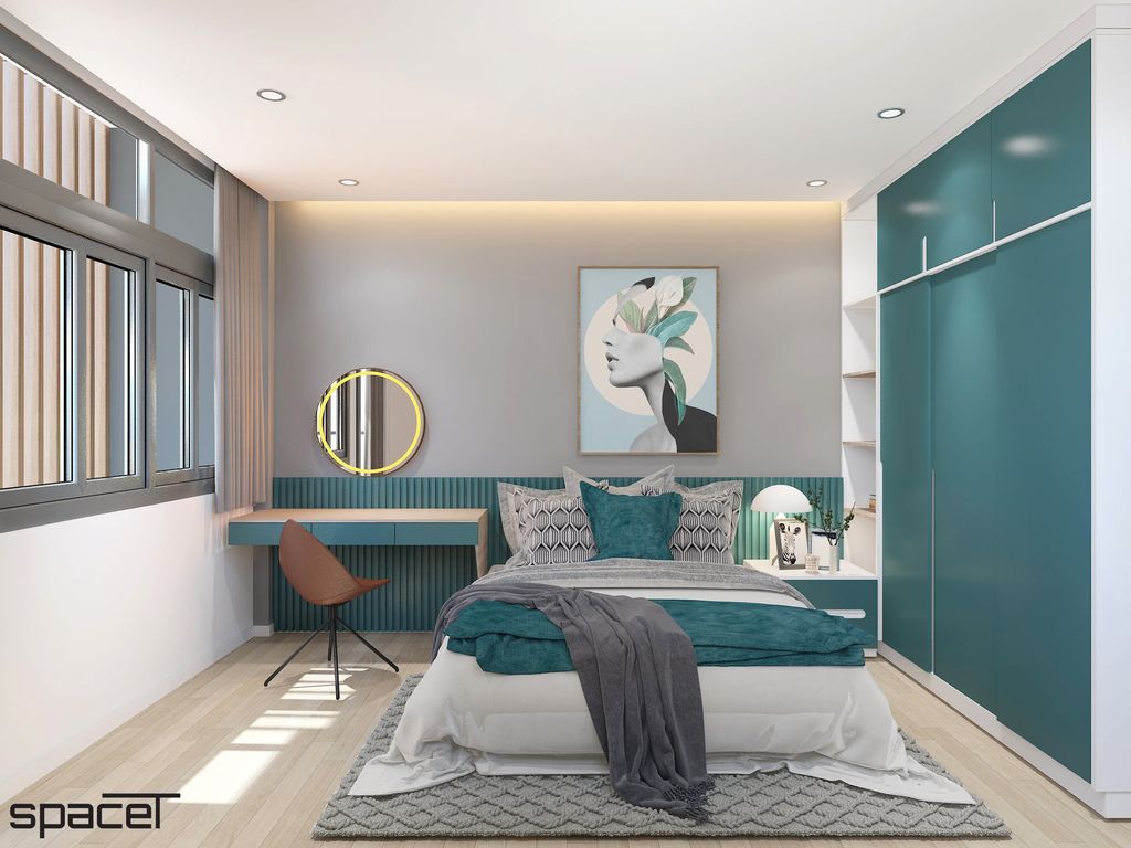 Phòng ngủ - Nhà phố Gò Vấp 132m2 - Phong cách Modern  | Space T